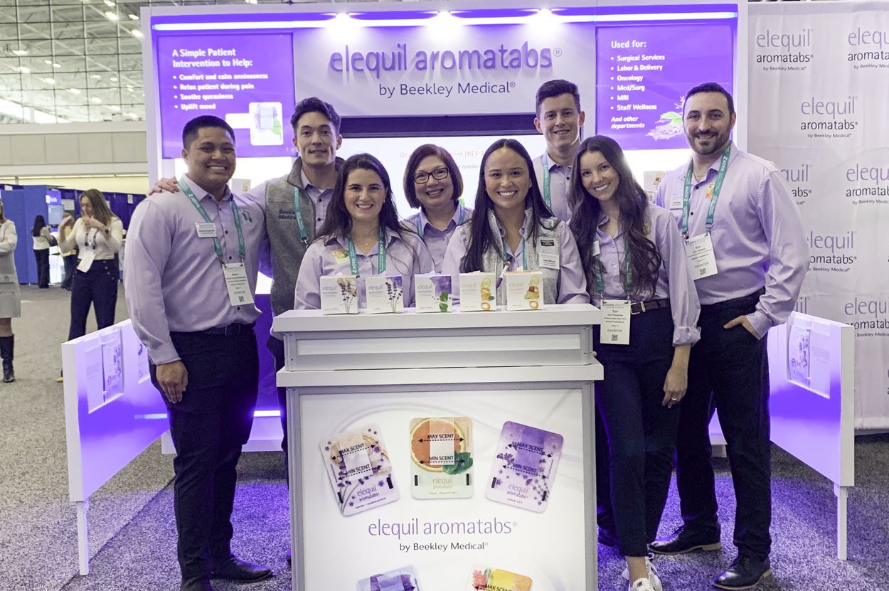 The Elequil Aromatabs team at an event