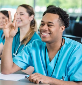 A nurse in a continuous education course