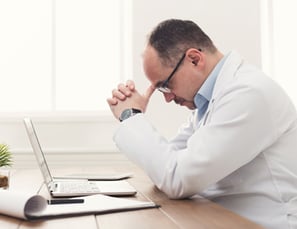 frustrated physician