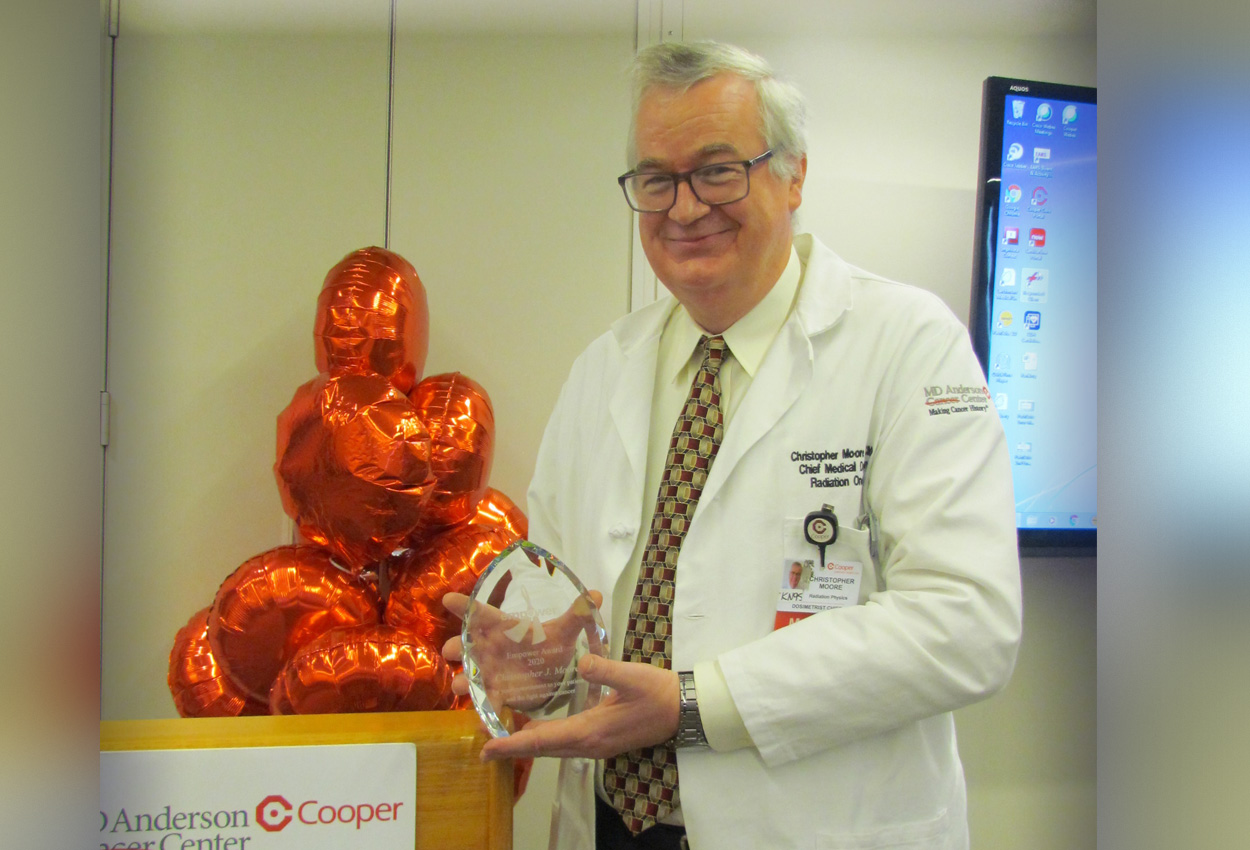 Meet Christopher Moore, Dosimetrist, EMPOWER Award Recipient